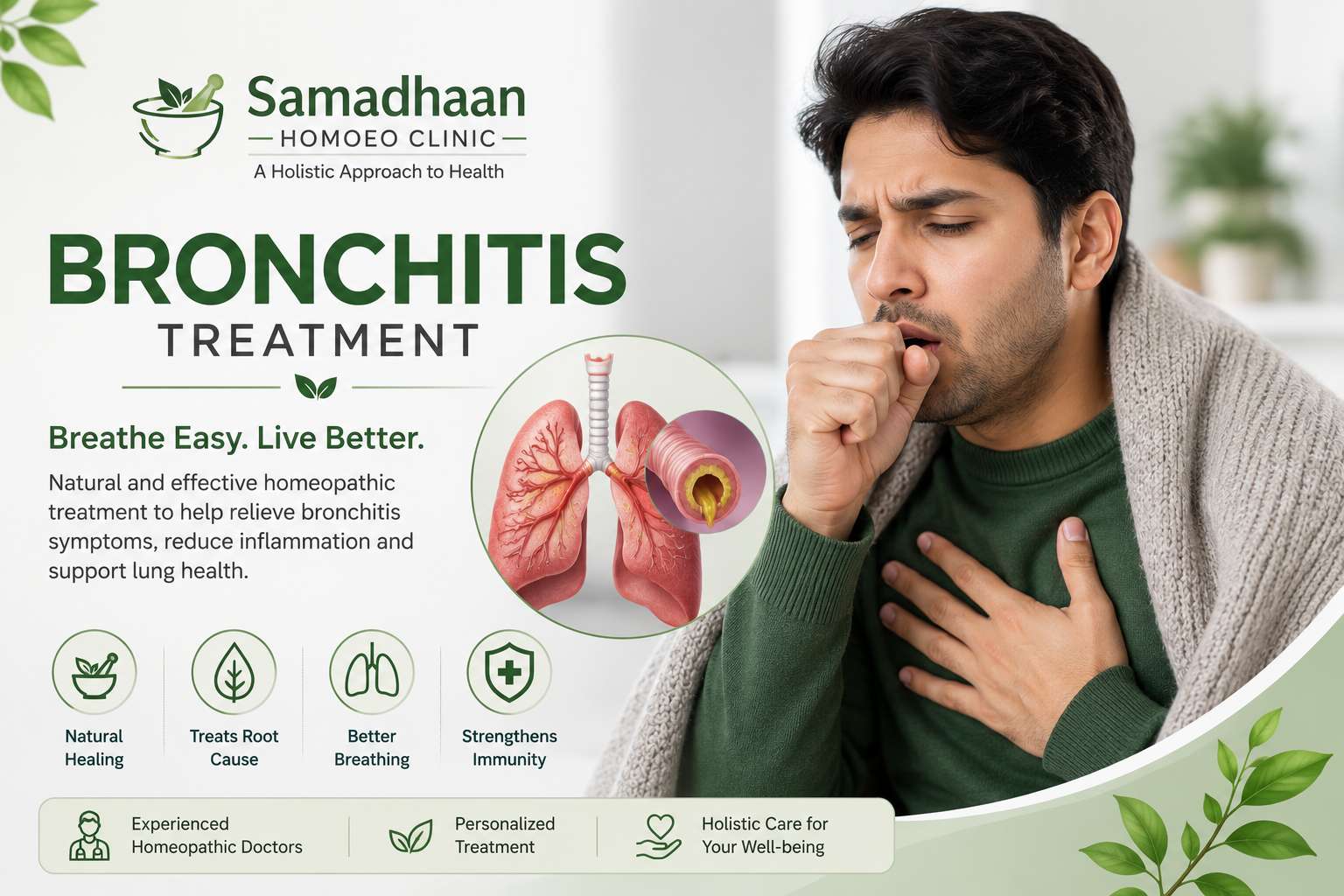 Homeopathy treatment for bronchitis in Lucknow with personalized respiratory care