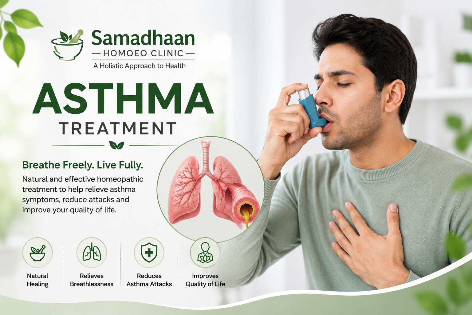 Homeopathy treatment for asthma in Lucknow with personalized respiratory care
